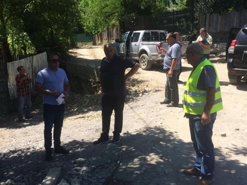 ცაგერის მუნიციპალიტეტში ინფრასტრუქტურული სამუშაოები აქტიურად მიმდინარეობს